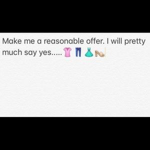 Make me an offer. Need to clean out my closet.